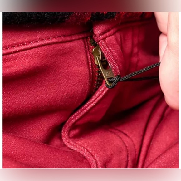 Denim&Co Adaptive Comfy Knit Patch Pocket Wheelchair Jean Rhubarb Color Size 3X - Picture 2 of 7